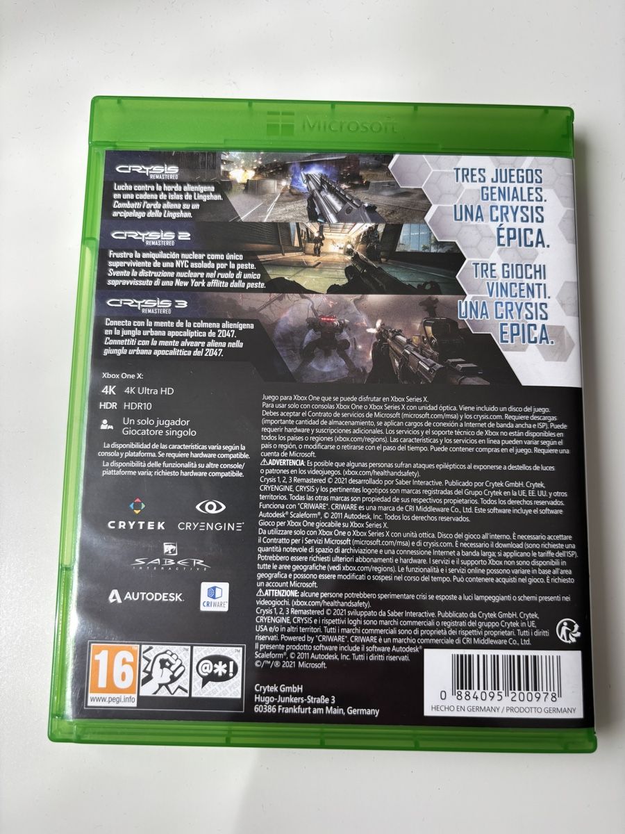 Giochi: Crysis Remastered Trilogy Xbox One/Series X – Nuovo (secondo la descrizione) da Luzern venduto da Armastra 1