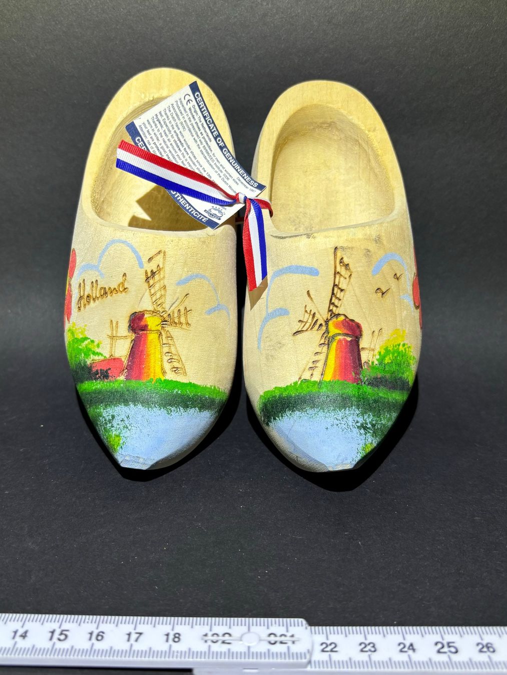 Scarpe per ragazzi: Originale Holländische Holzschuhe mit Bemalung – Nuovo (secondo la descrizione) da Pfäffikon ZH venduto da Emporos_42