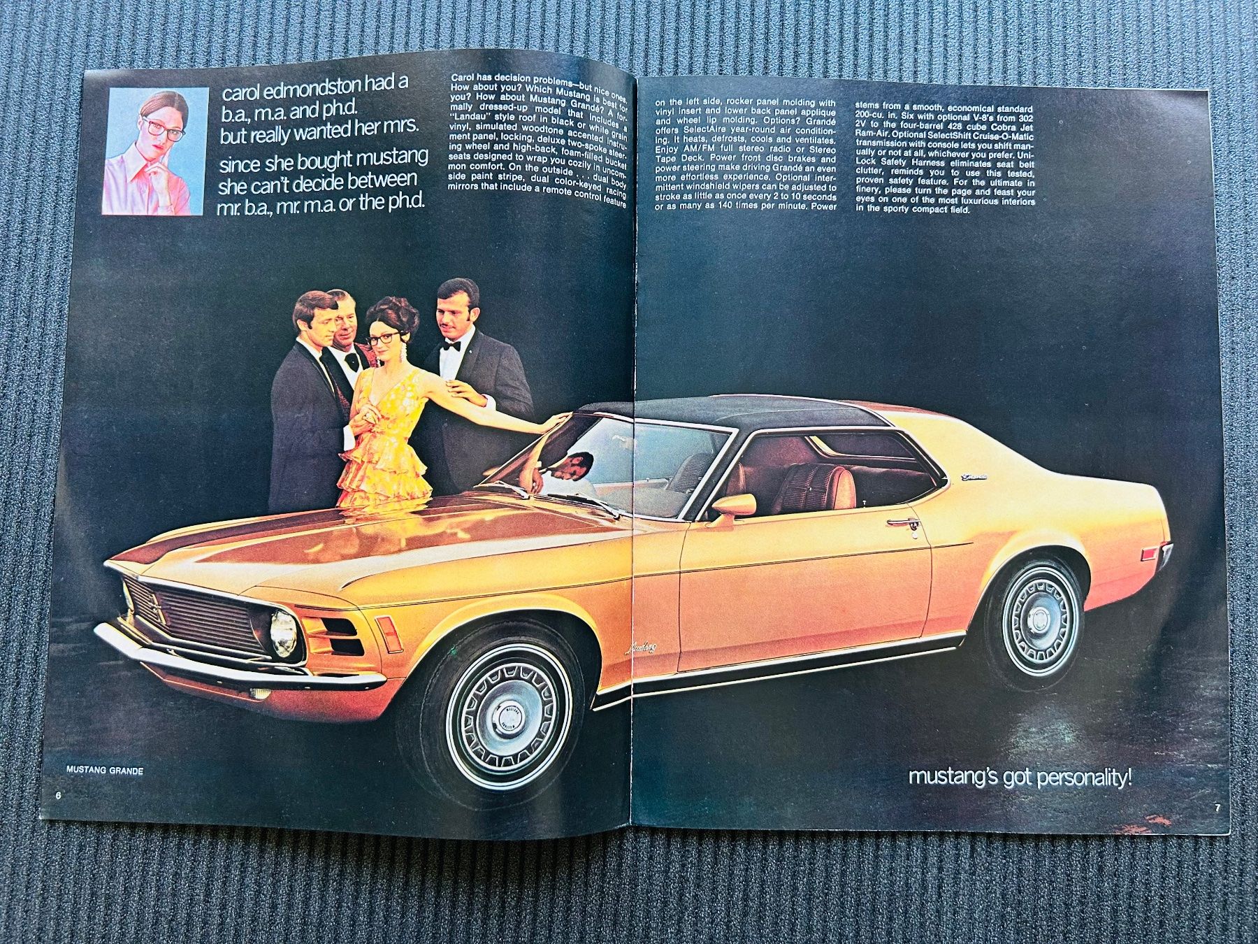 Ford Dokumente: Ford Mustang Original Brochure 1970 – Gebraucht aus Herrliberg von Nomad504 3