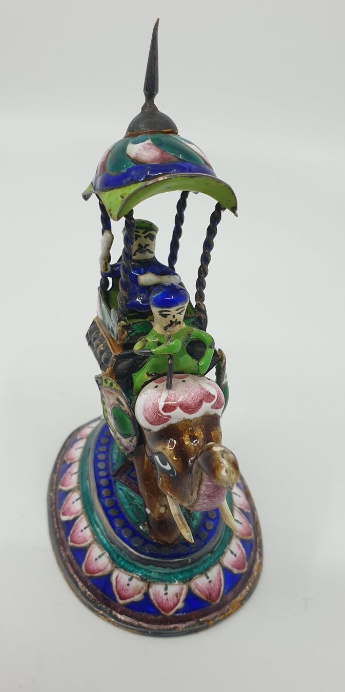 Statuette: Emaillierte Figur Cloisonné Asien, Indien ? – Usato da Emmen venduto da magelan 1