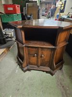 Eckschrank/TV-Möbel aus Holz, vintage