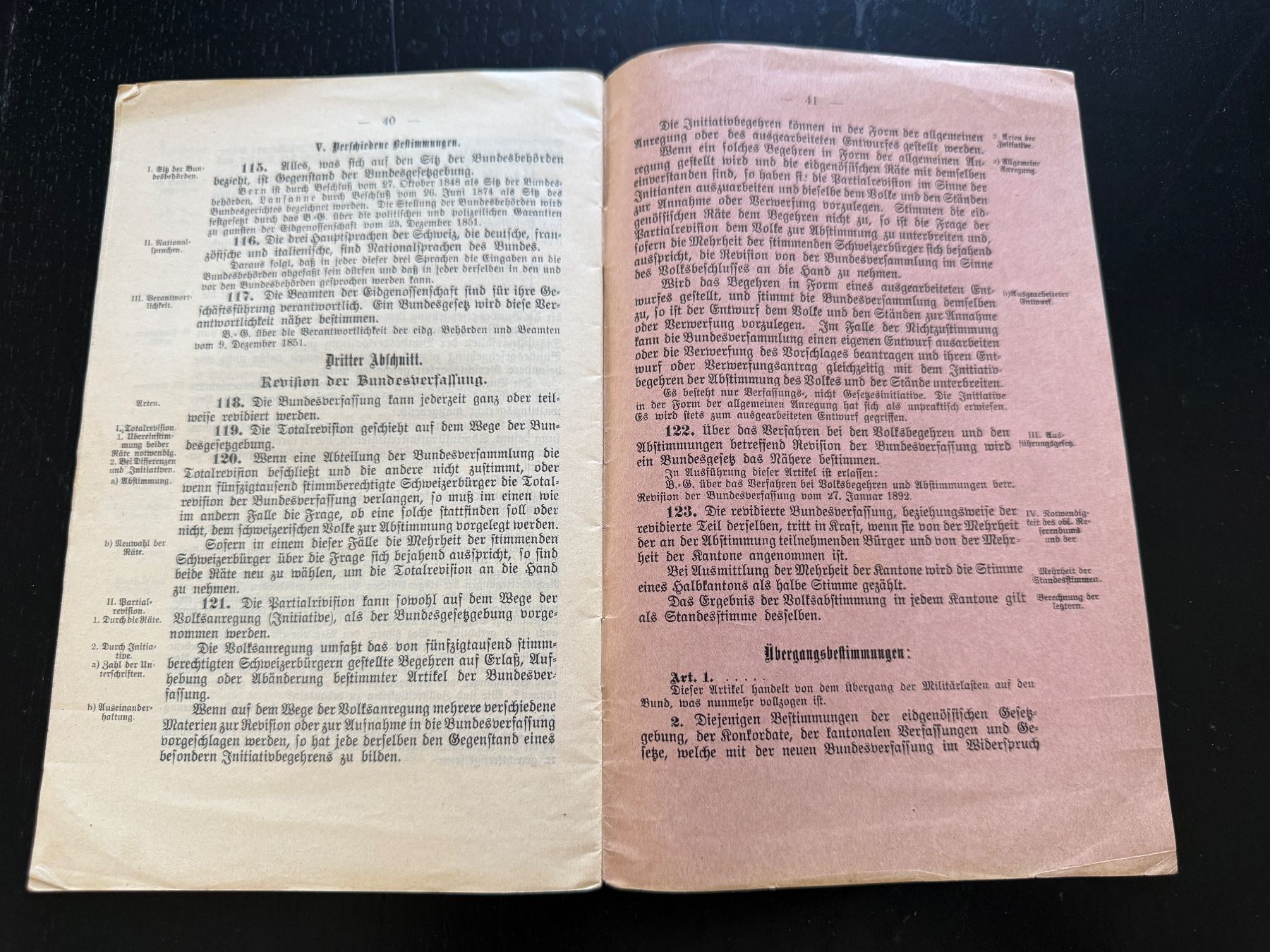 Bücher: Bundesverfassung der Schweizerischen Eidgenossenschaft 18... – Gebraucht aus Erstfeld von Uhu1980 5