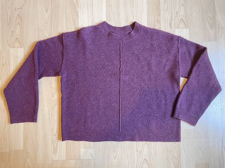 Vero Moda warmer Kuschelpulli Strick Weinrot M weit
