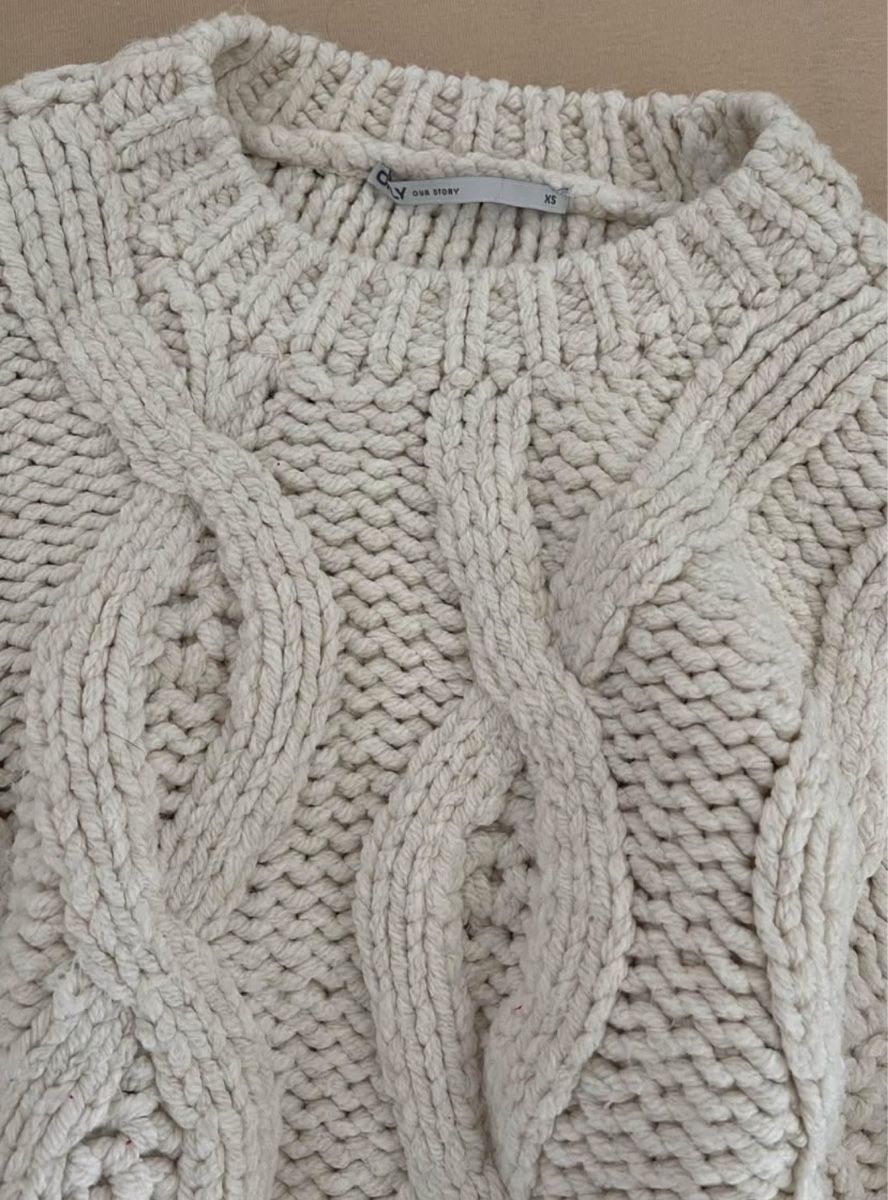Only Maglioni & Felpe: Wollpullover, cremefarben, Grösse XS, Strickmuster, Top! – Usato da Burgdorf venduto da lin_g59z 2