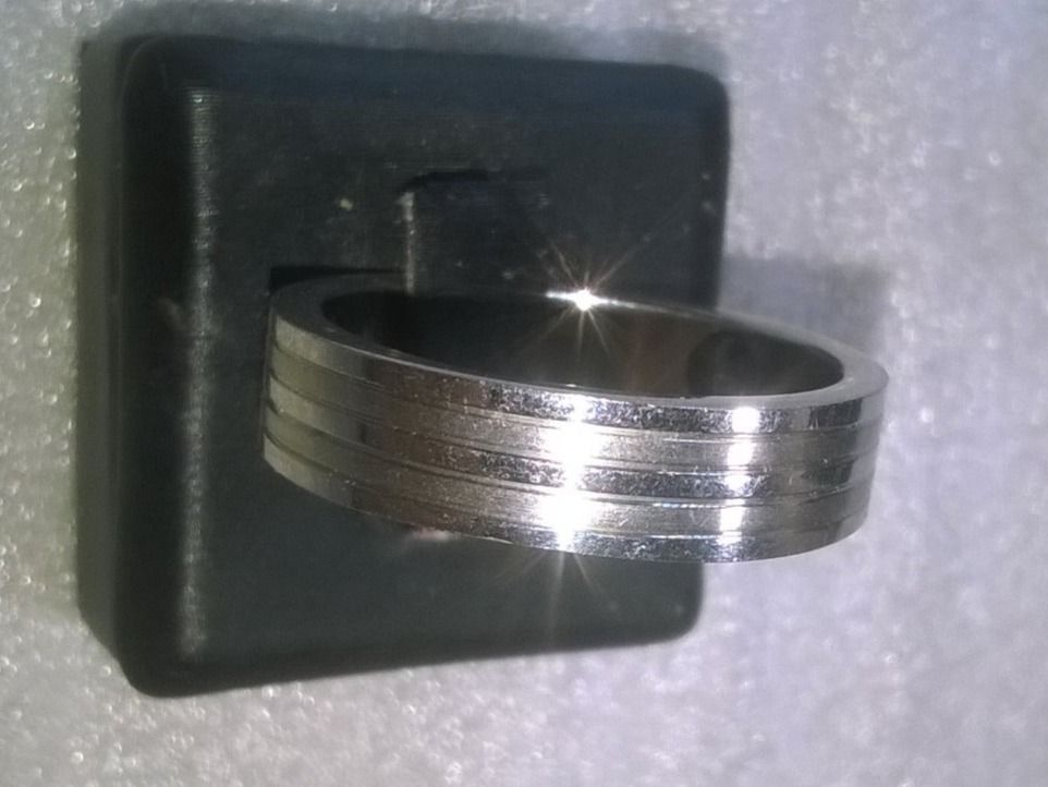 Anelli: ring edelsthal,,silber farbe ,,matte und glanzig – Nuovo (secondo la descrizione) da Basel venduto da bijoutrie_4