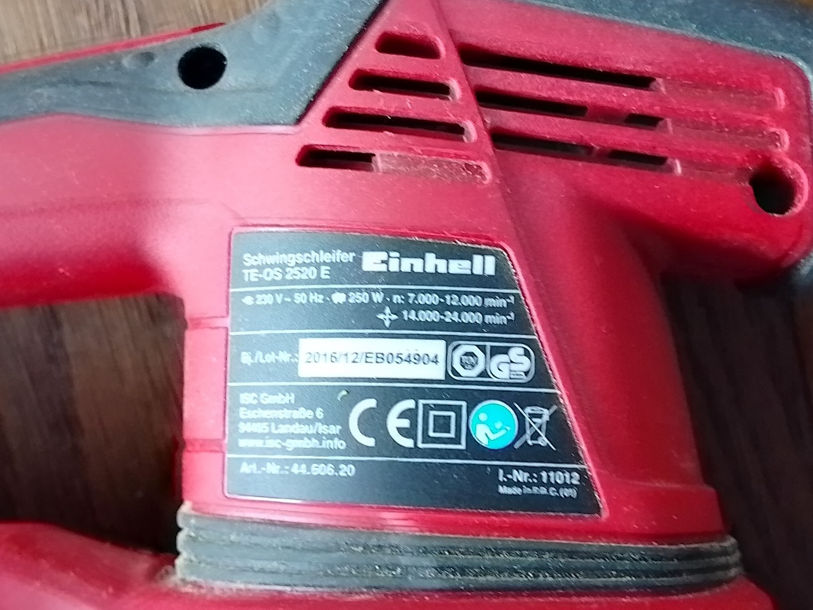 Einhell Smerigliatrici & Lucidatrici: Einhell TE-OS 2520 E Schwingschleifer – Usato da Erlinsbach venduto da Yanny 3