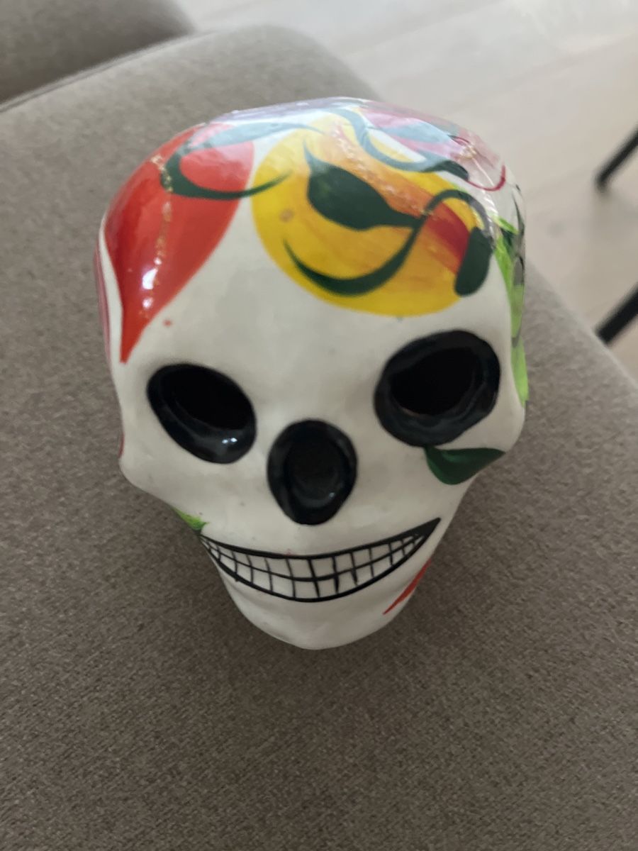 Tutte le decorazioni: Farbiger handgemalter Totenkopf – Nuovo (secondo la descrizione) da Zürich venduto da janders