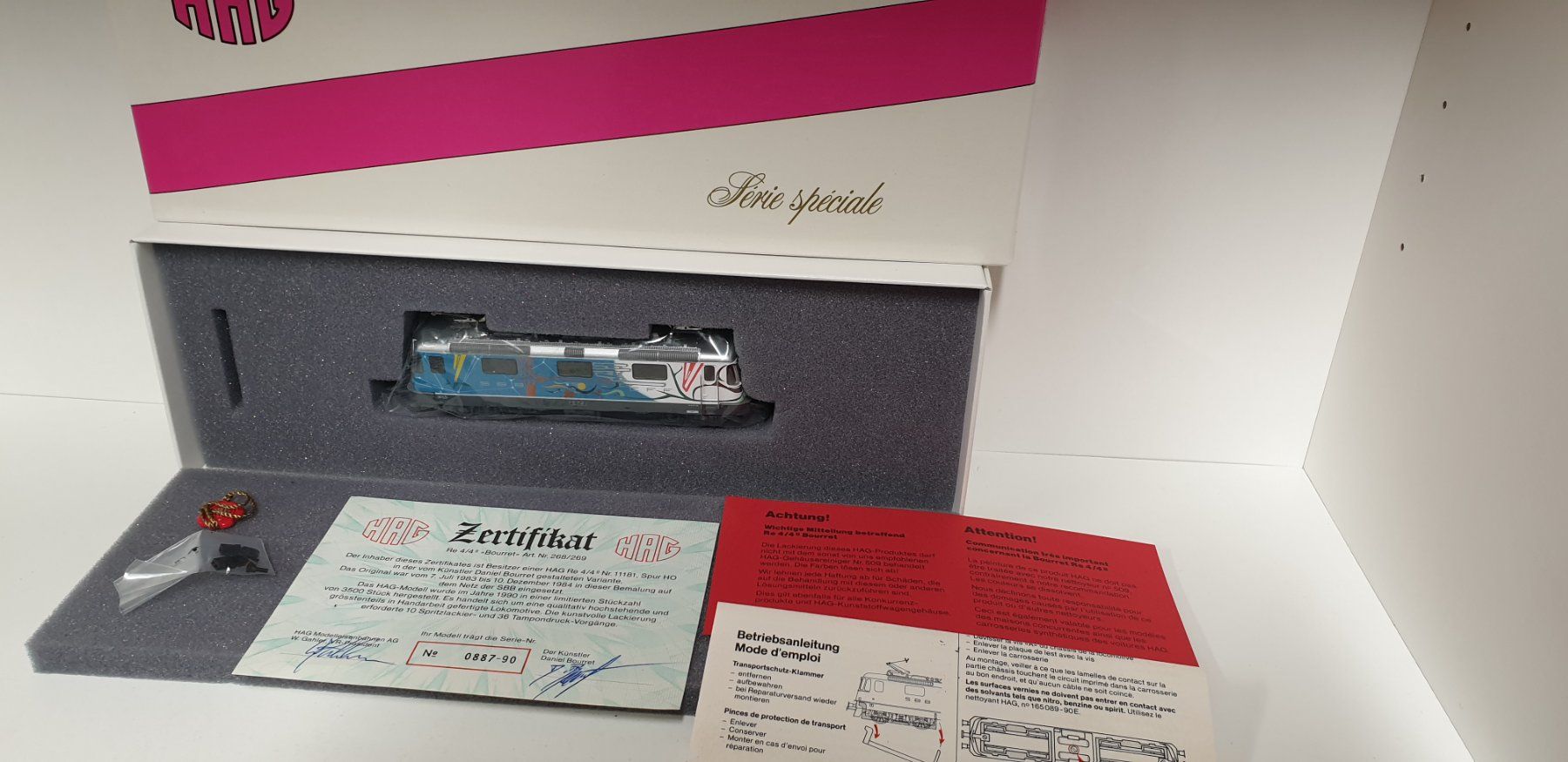 Hag Modellini di ferrovie: Hag SBB Re4/4 Bourret H0/AC Nr.268 – Nuovo (secondo la descrizione) da Geroldswil venduto da TopTrain54 7