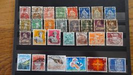 schönes Lot Vollstempel  29 Werte   150