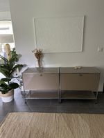 Sideboard Metall „CN3“ mit Klappe – taupe