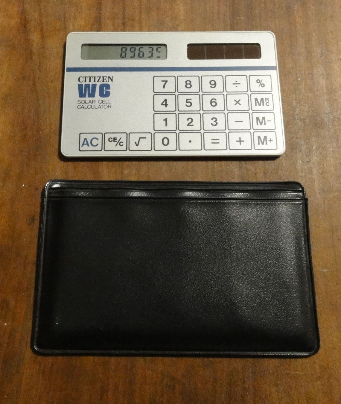 Taschenrechner: Solar Taschenrechner in Kreditkartenformat mit Hülle, Citize – Gebraucht aus Wohlen AG von Kande2007