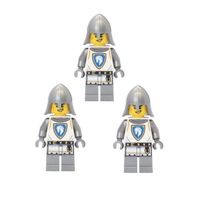 3x cas591 Horse Knight Spearman Castle LEGO (NEU)
