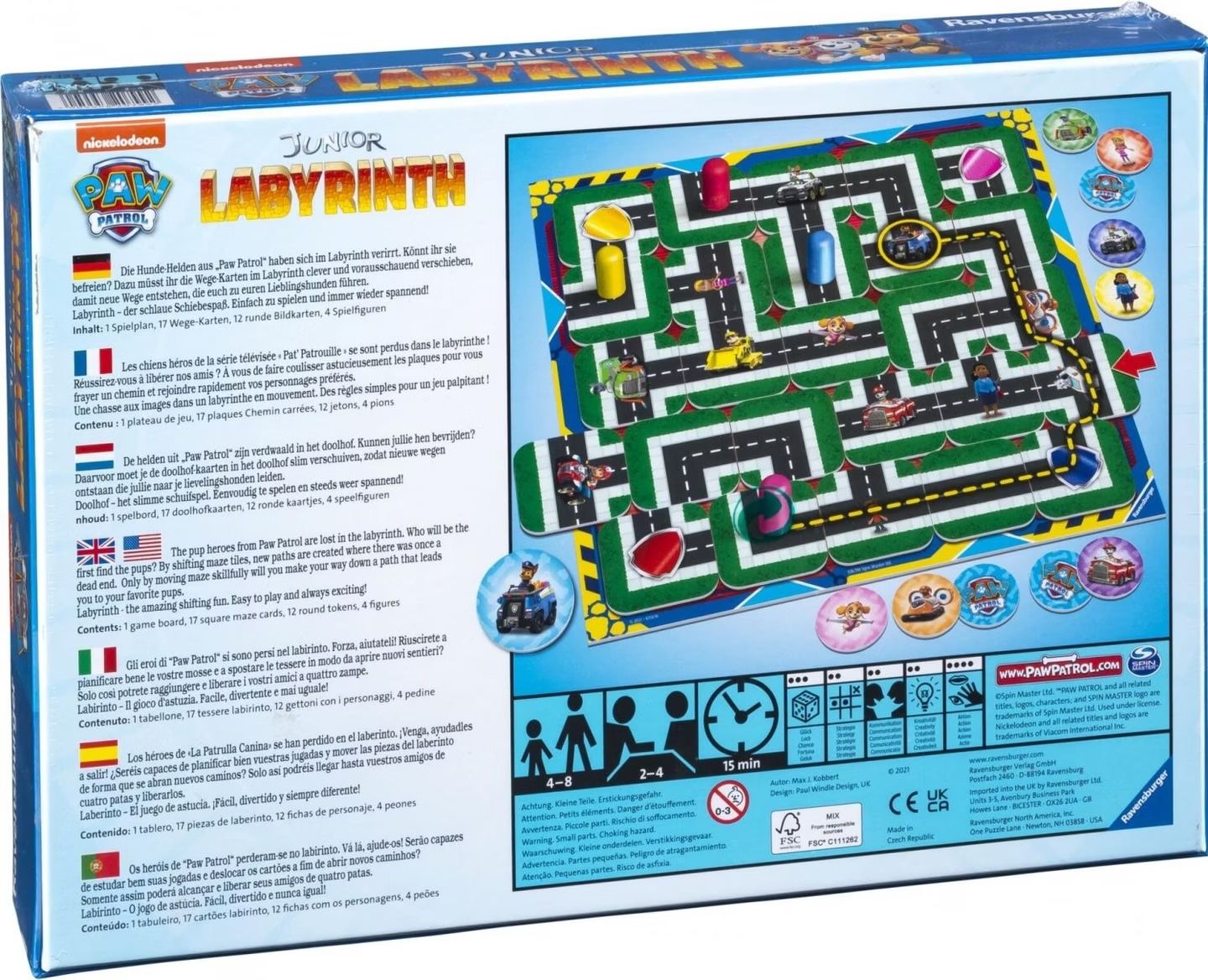 Ravensburger Giochi: Paw Patrol Junior Labyrinth, Ravensburger, Neu – Nuovo e nell'imballaggio originale da Basel venduto da wzx_9cz7 3
