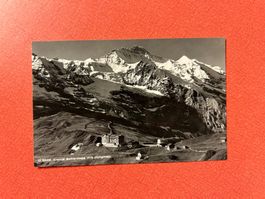 Alte Postkarte Kleine Scheidegg mit Jungfrau