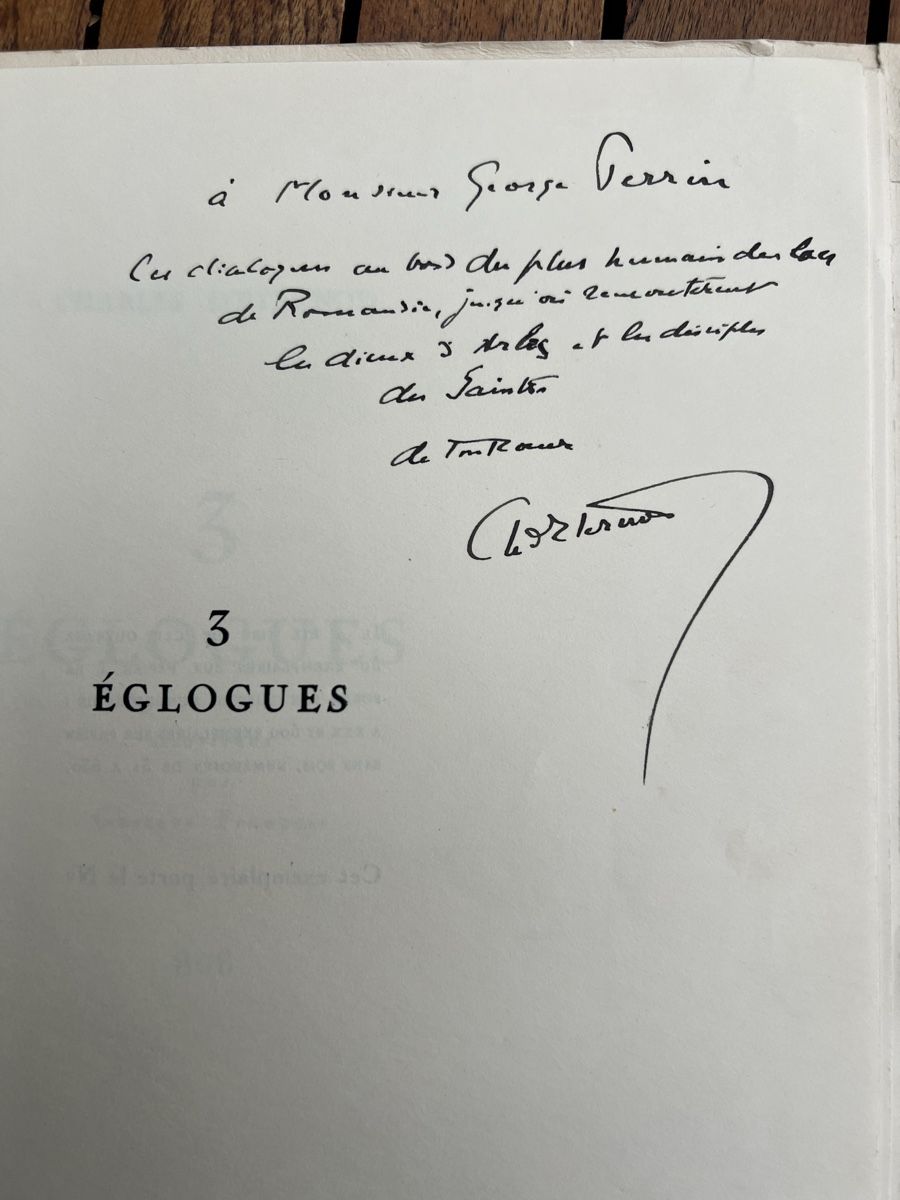 Libri: 3 Églogues, C. d'Eterrnod, dédicacé, 1946 – Usato da Savigny venduto da ron_q529 1