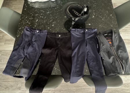 Lot de 3 pantalons d'équitation et veste pour enfants de 7/9