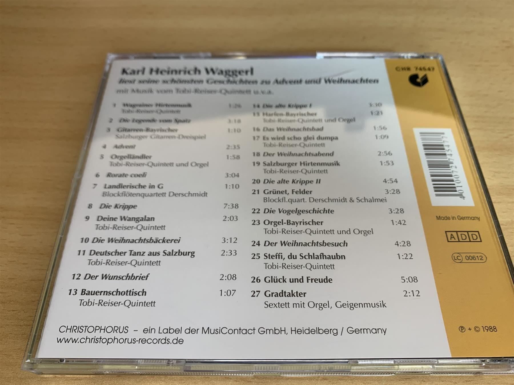 CDs: Waggerl Liest Zu Advent Und Weihnachten – D'occasion à Rikon im Tösstal par Alpenmutz 1