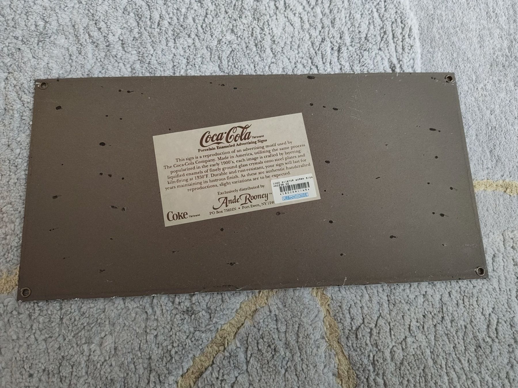 Coca-Cola Insegne: Ein sehr schönes Coca-Cola Emaille Schild – Nuovo (secondo la descrizione) da Bäch SZ venduto da BirdyTheBird 1