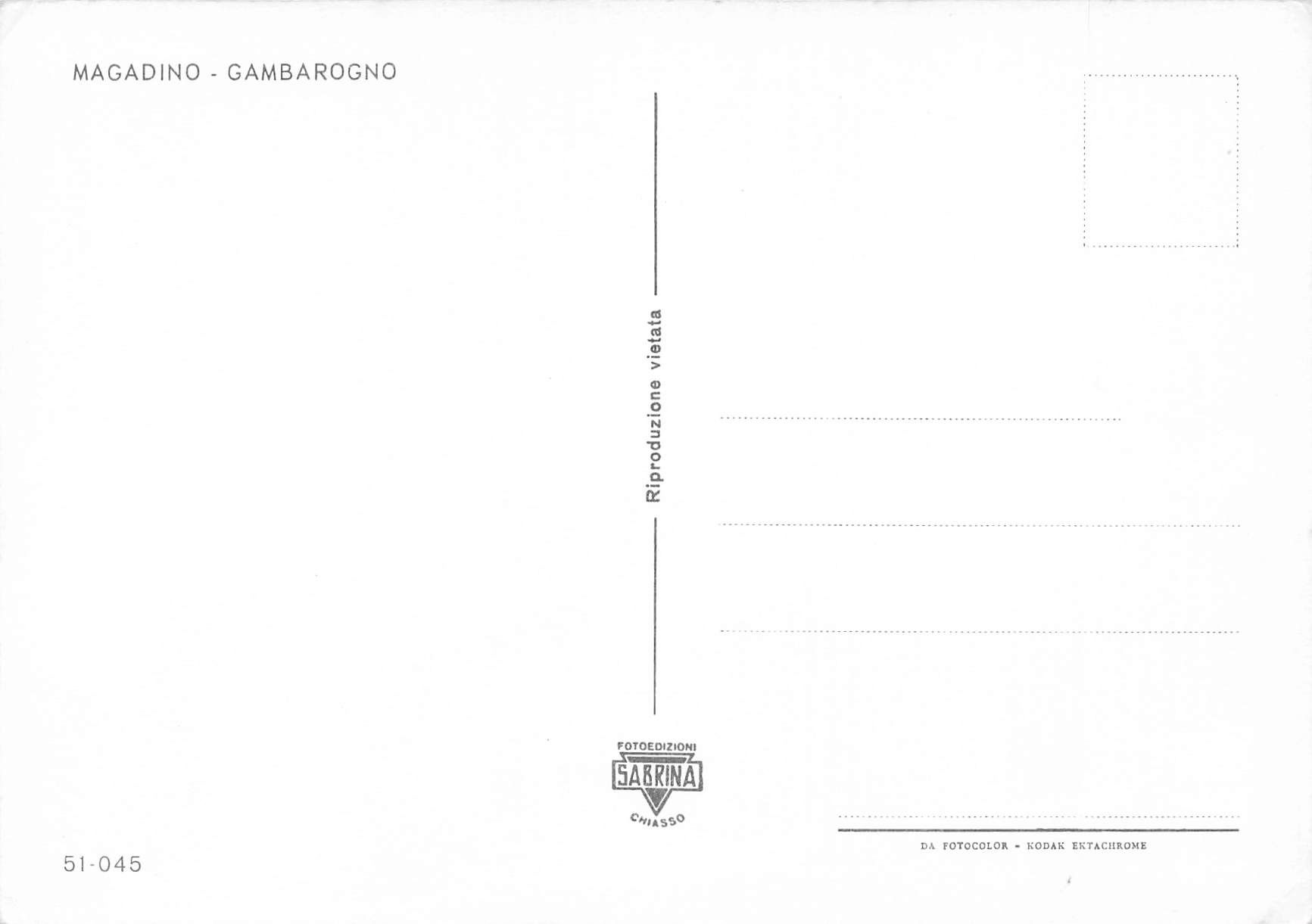Ansichtskarten: Gambarogno Magadino – Gebraucht aus Biasca von Blenio71 1