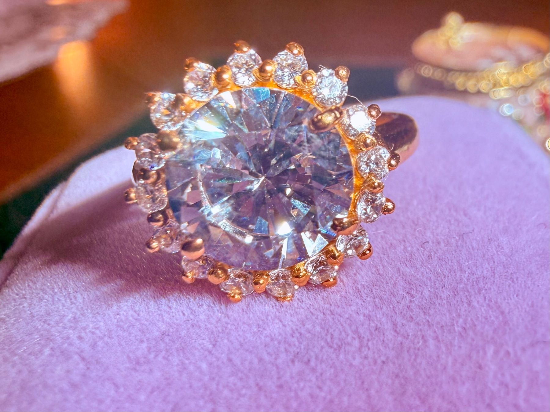 Anelli: Bague fleur princesse moissanites – Nuovo e nell'imballaggio originale da St-Maurice venduto da Sandrinette123