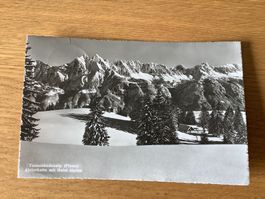 Tannenbodenalp mit Hotel Alpina gelaufen 1952