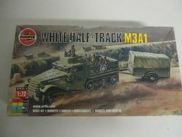 plastic model kit 1/ 72  AIRFIX WHITE HALF TRACK M3A1