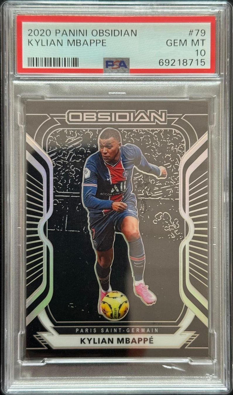 Panini Carte collezionabili: 2020 PANINI OBSIDIAN KYLIAN MBAPPÉ PSA 10 – Nuovo (secondo la descrizione) da St. Gallen venduto da Matrix023