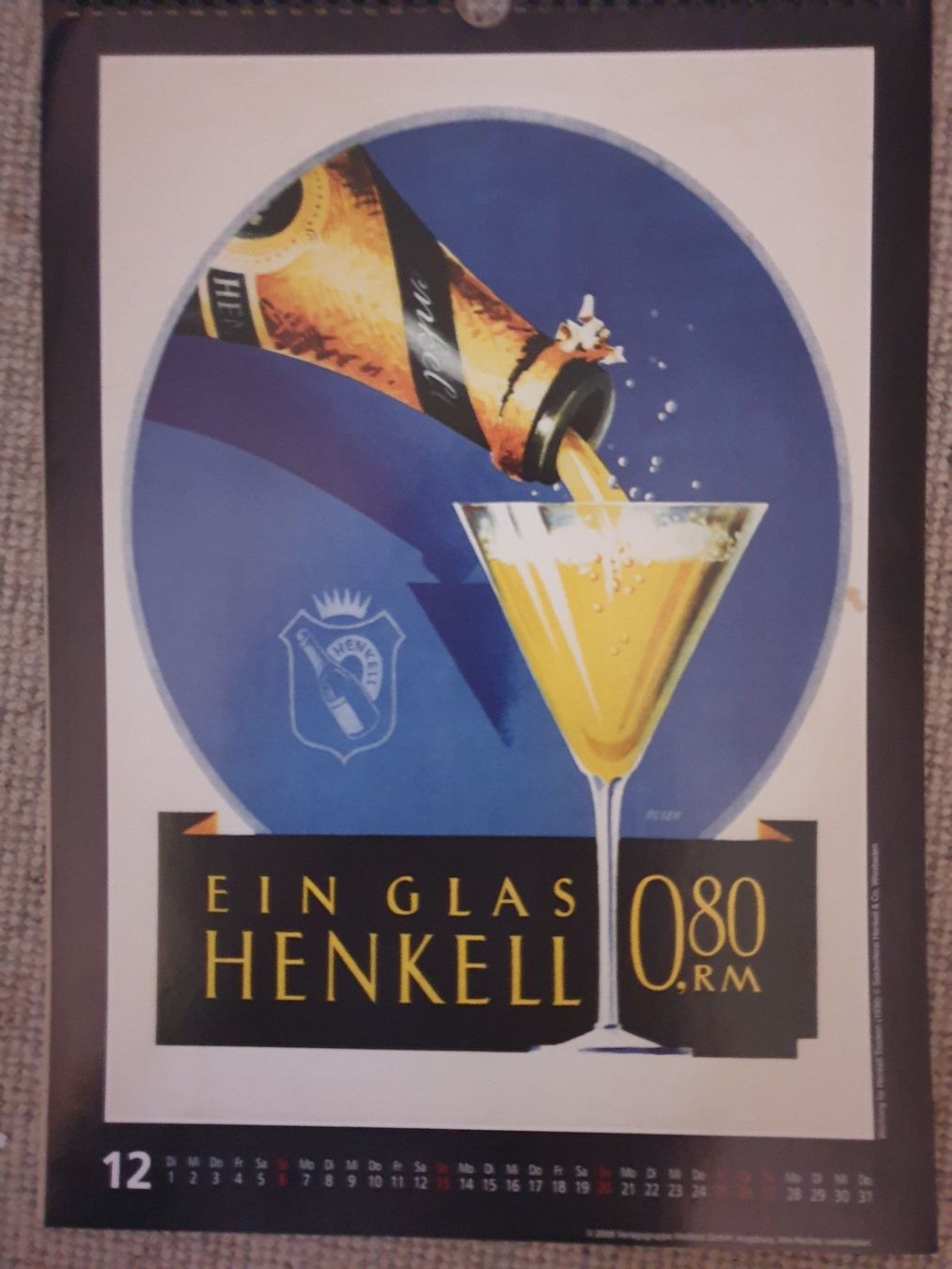 Kalender: KALENDER "HISTORISCHE WERBEPLAKATE" (2009) – Gebraucht aus Engelberg von  9