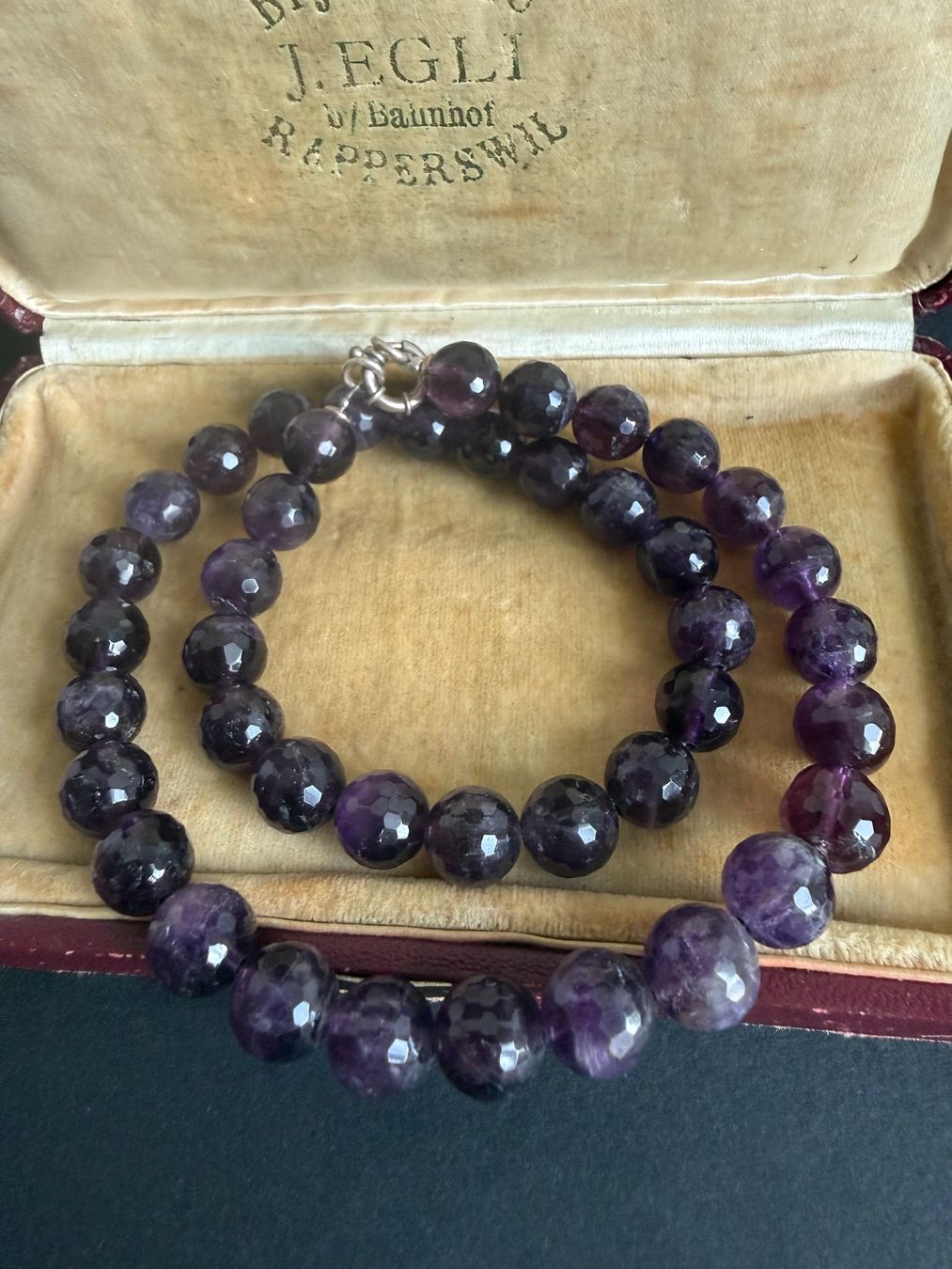 Catenine: Amethyst Kette mit Silber Verschluss 925 – Usato da Spiegel b. Bern venduto da Rogger72