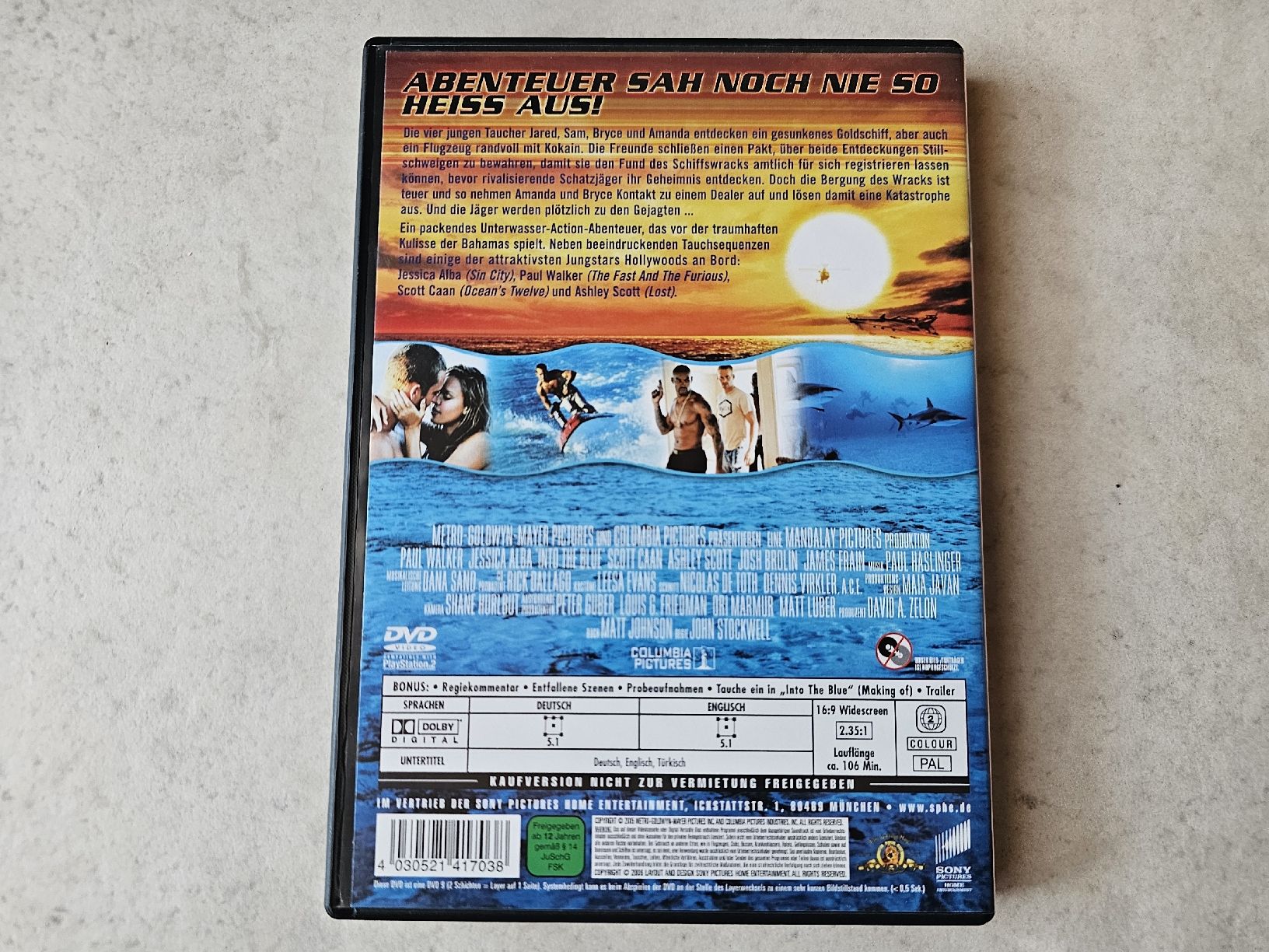 Tutti i DVDs: Into The Blue – Usato da Schneisingen venduto da backstore24 1