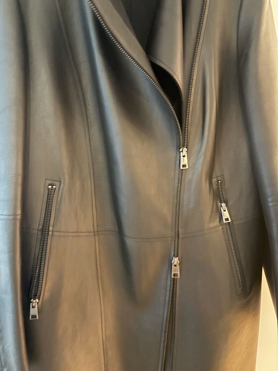 Marc Cain Giacche: Marccain Schwarze Lederjacke Größe 3 – Nuovo (secondo la descrizione) da Basel venduto da Cica22 2