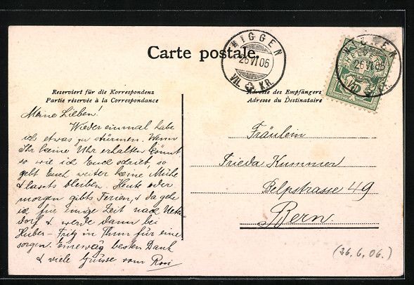 Cartoline postali: Schangnau, Ansicht der Ortschaft Wald mi – Usato da Berlin venduto da bartko-reher 1