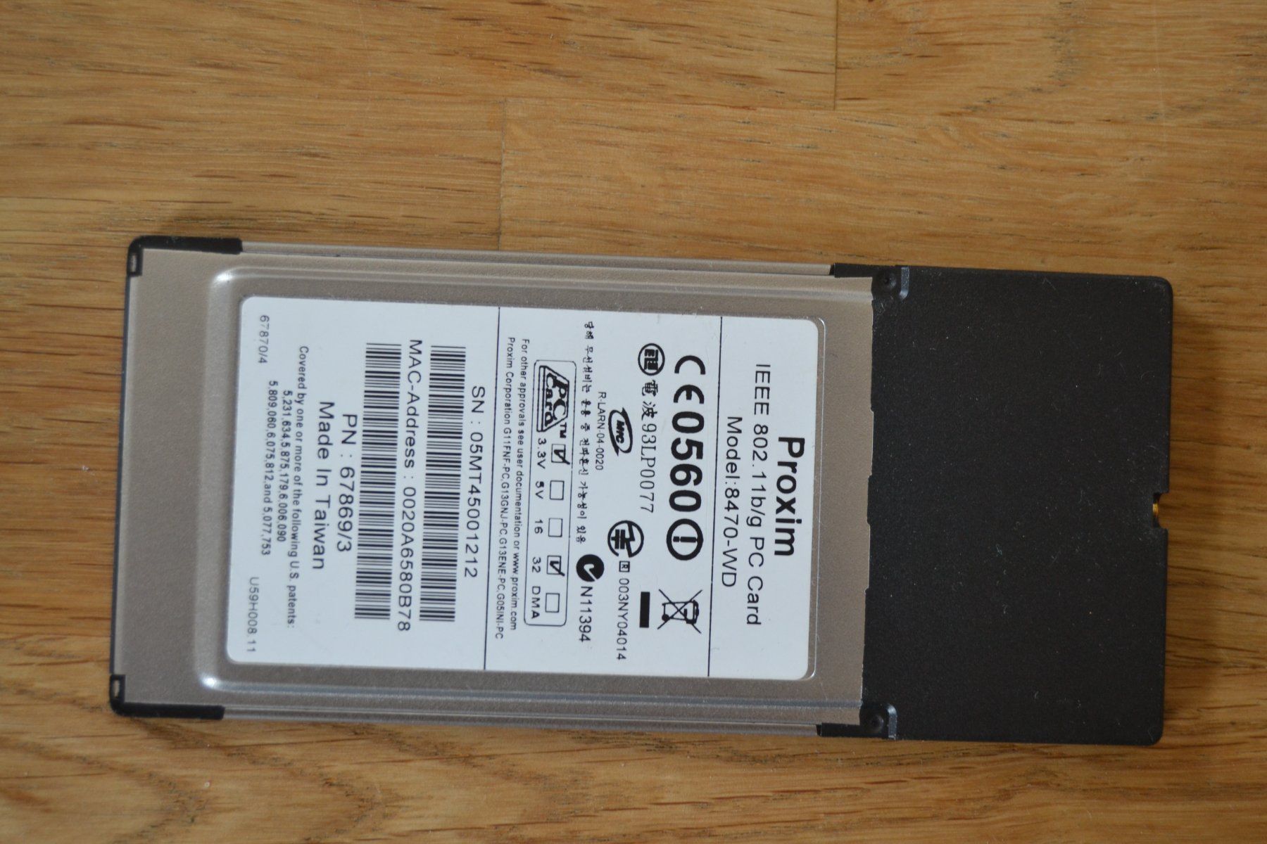 Unità & Adattatore: Wi-Fi PC-Card – Usato da Wil SG venduto da fanofrio 1