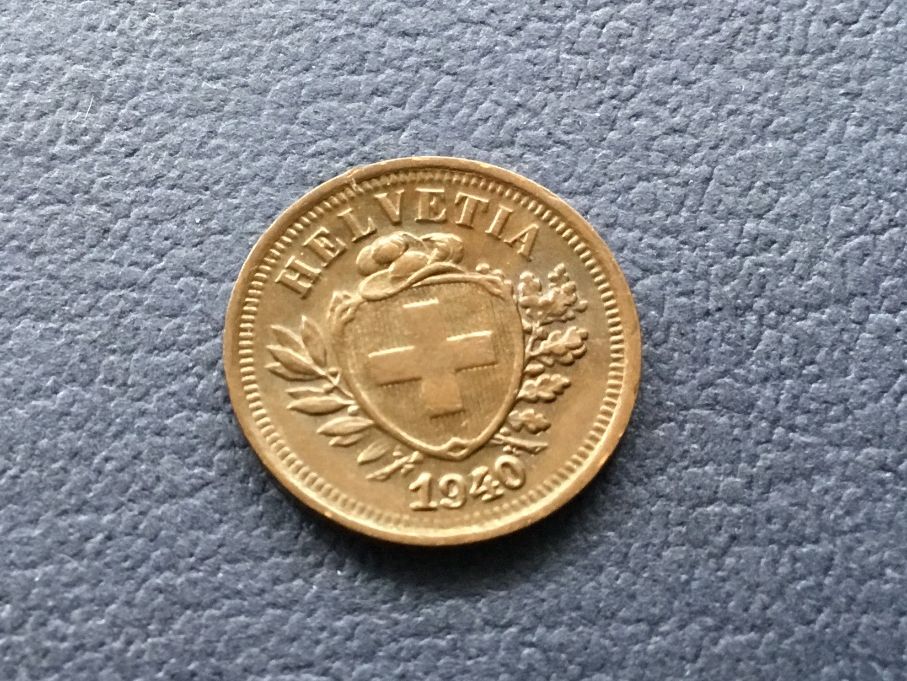 Tutti le monete: 1 Rappen 1940 VZ – Usato da St. Margrethen SG venduto da alfapeugeot10