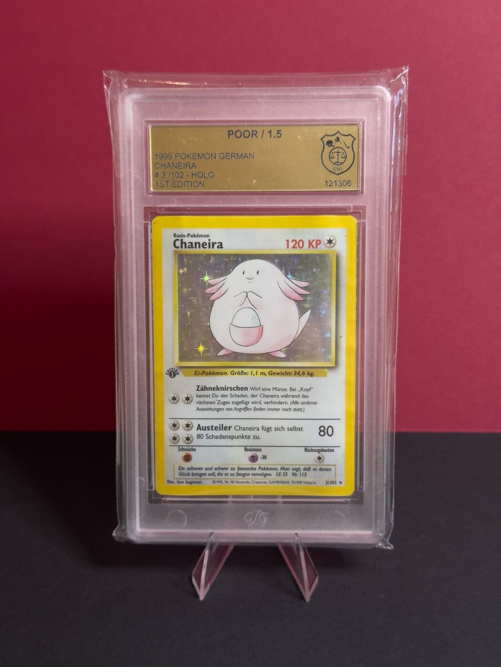 Pokémon Cartes à collectionner: Chansey #3 Base Set First Edition CSG 1.5 – D'occasion à Cham par JCollects