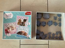Trefl Puzzle 3in1, "Sweet&Lovely" Katzen-Motiv