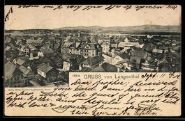 AK Langenthal, Ortsansicht, 1902