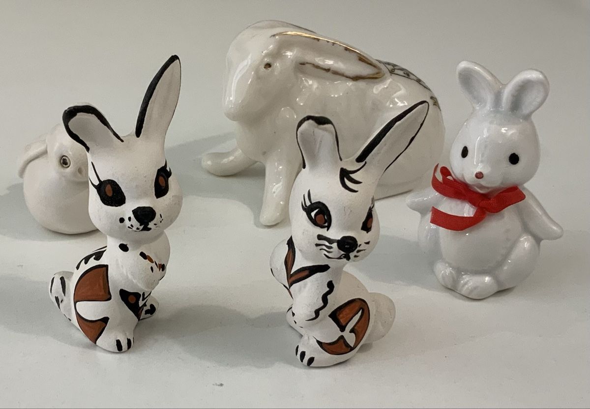 Statuette: Lot de 5 lapins – Usato da rolle venduto da Tontonjulot