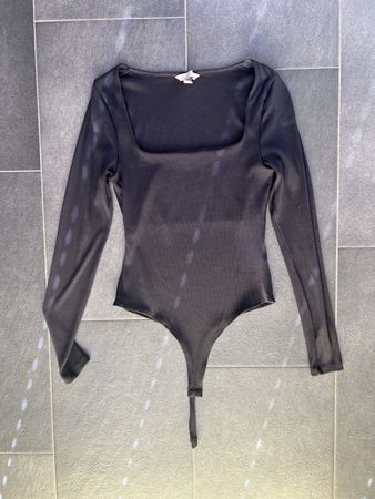 H&M Body schwarz langarm Grösse S