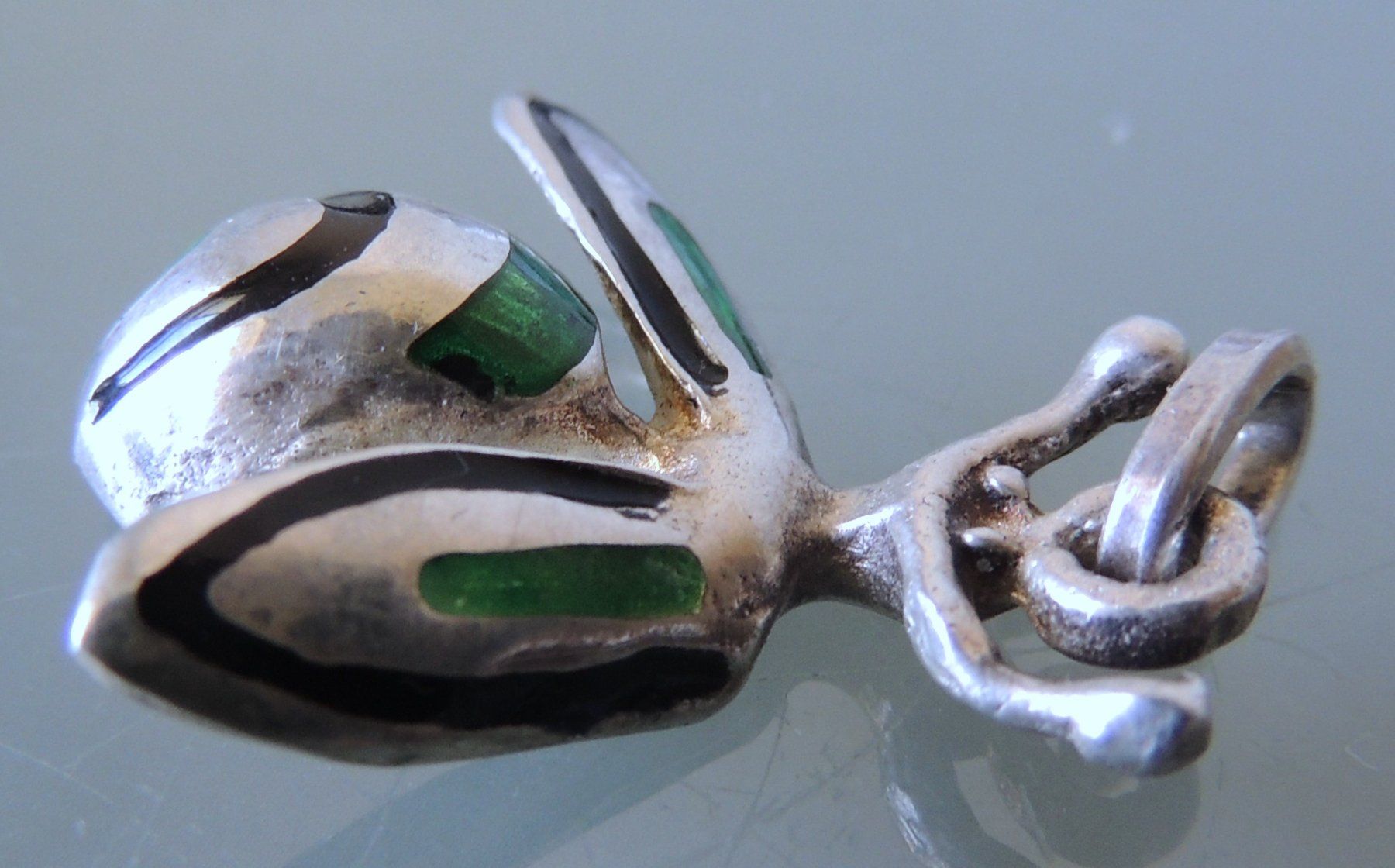 Ciondoli: Silber 800 Hummel Anhänger Emaille – Usato da Waldenburg venduto da schaller707 2