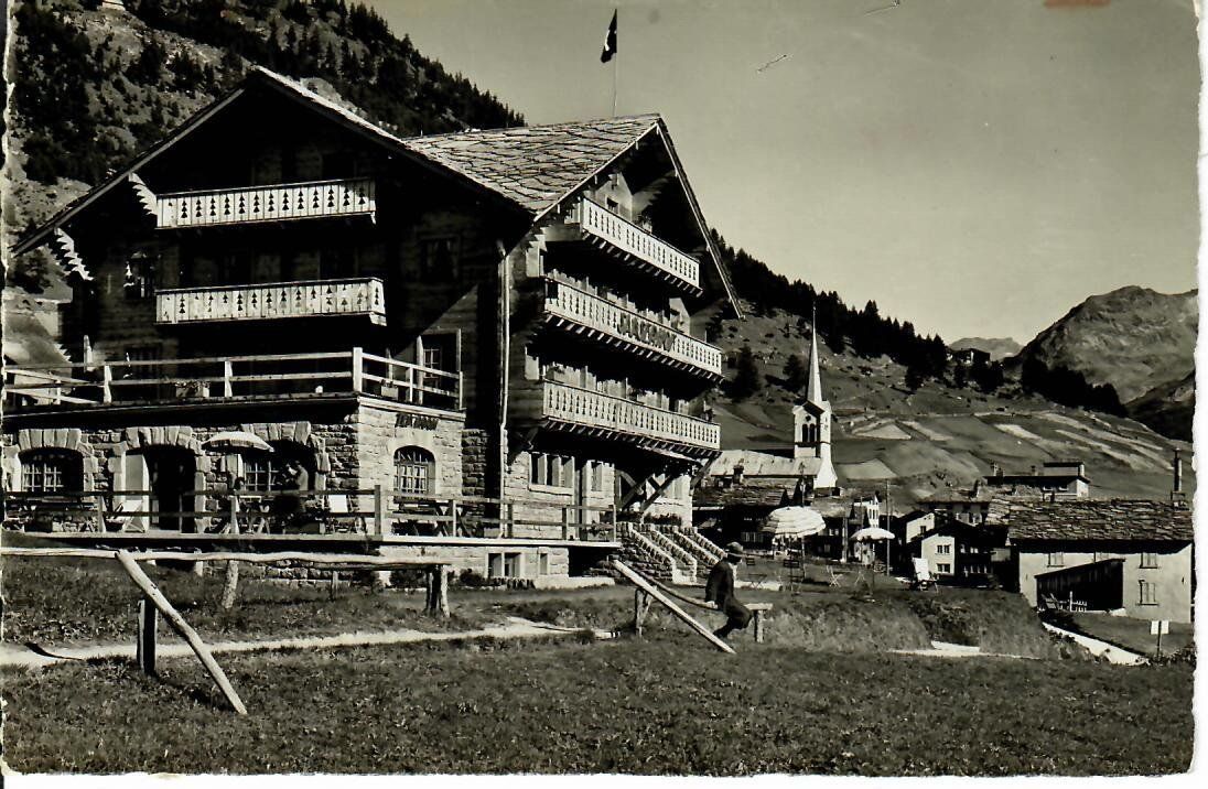 Cartoline postali: Hotel Saaserhof, Saas Fee 1949 – Usato da Hochdorf venduto da Ziegel-16