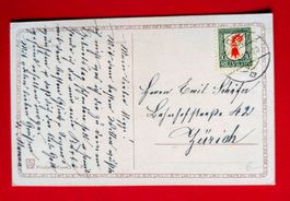 PRO JUVENTUTE 38 BASEL-LAND 1926 GESTEMPELT LIESTAL 1927
