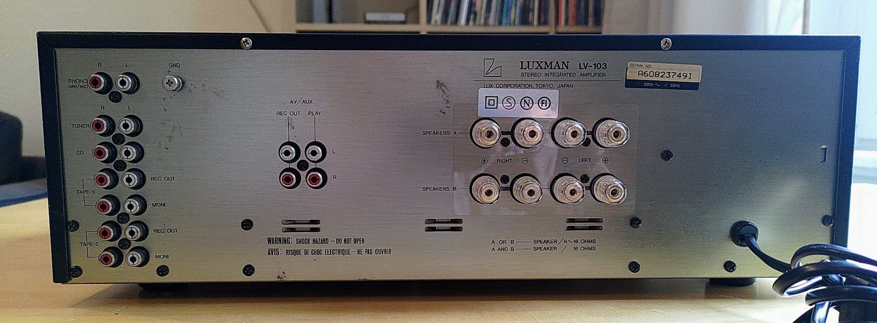 Luxman Amplificatori: Luxman LV-103 --- revidiert – Usato da Zürich venduto da klausman 1