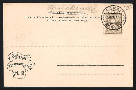 Cartoline postali: Aarau, Letzte Tagsatzung der alten Eidge – Usato da Berlin venduto da bartko-reher 1