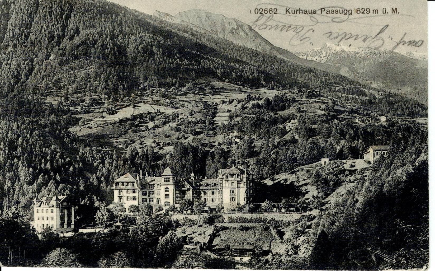 Ansichtskarten: Ansichtskarte Kurhaus Passugg 1917 – Defekt aus Flums von Guscha1