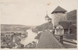 Aarburg, Sicht aus der Burg, um 1930-35