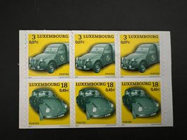 Luxembourg Auto Briefmarkenheft Seite2001 **  Luxus   (B768)