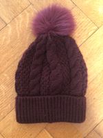 Warme Wintermütze/Beanie, Bordeaux, neuwertig