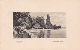 Genève, Parc Mon Repos, circulée 1922