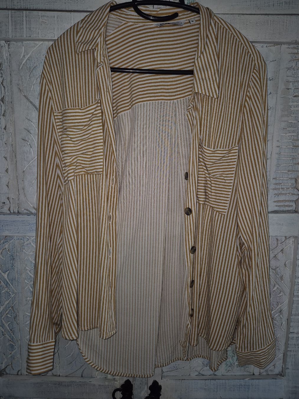 Only Camicette: ONLY Hemd Bluse gestreift Gr. M Top Zustand Herbst – Usato da Reinach BL venduto da NeuEntdeckt